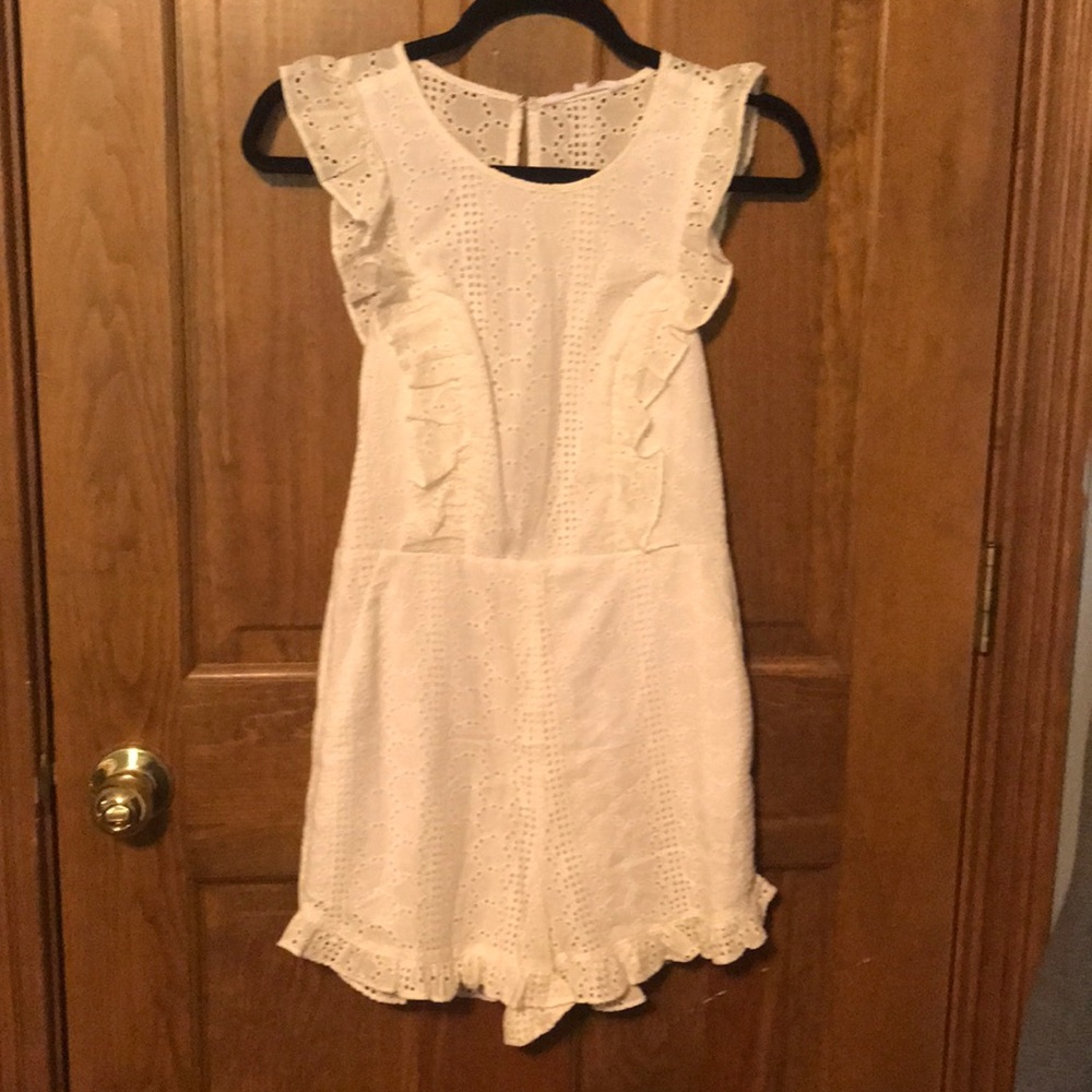Bcbg white romper
